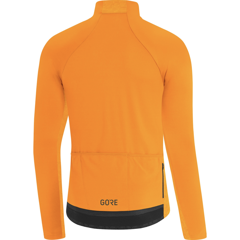 Gore C5 Thermo Long Sleeve Road Cycling Jersey Orange-2